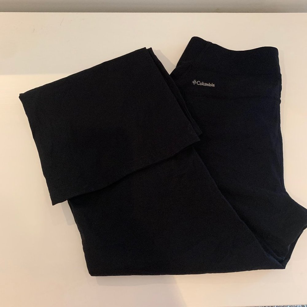 Columbia Bootcut Legging Pants Black omni-Shield Size Small